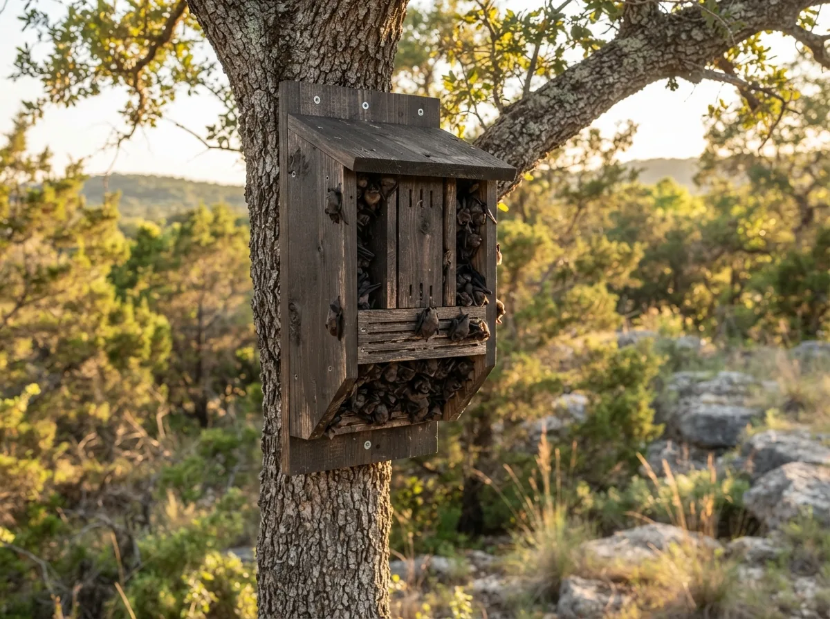 Plateau 3-Chamber Maternal Bat Sanctuary installed on a Texas Hill Country property