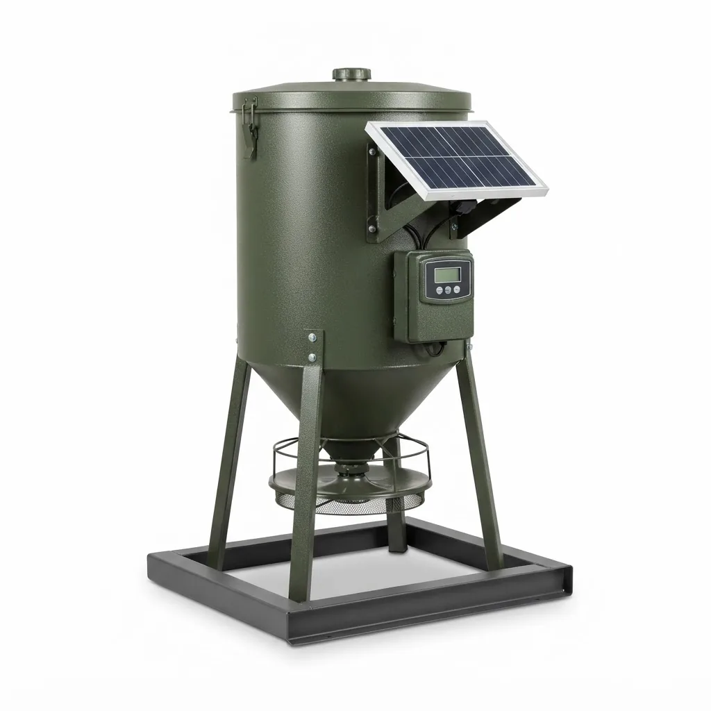 Plateau 600-lb Solar Timed Broadcast Feeder